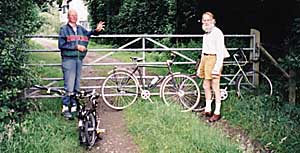 Brompton and padlocked gate